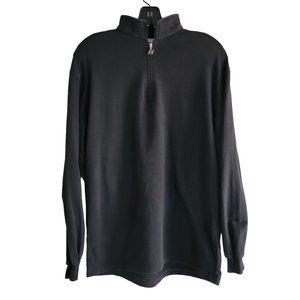Maser Quarter Zip Black Women's Pullover Size M